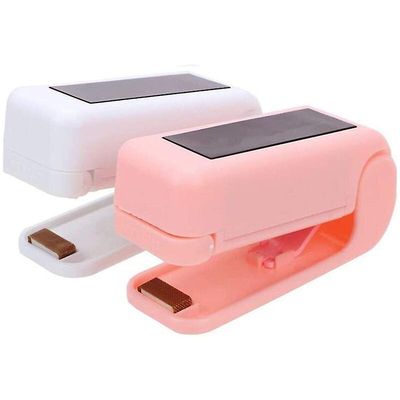 Heat Bag Sealer, Plastic Bag Sealer Mini Heat Sealer Machine Til Food Saver Storage Snack Frisk håndholdt (2 Pack)