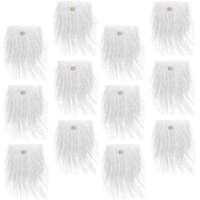 Tekotontun partat ja nenät pienten nukkejen valmistustarvikkeiden tekemiseen puupalloilla ja askartelulla Valkoinen 9.00X8.00X1.00CM