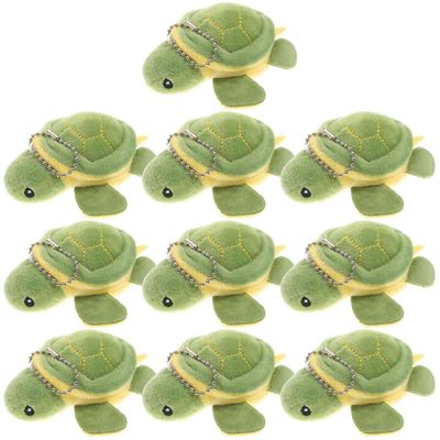 Söpö mini pehmokilpikonna avaimenperä – pehmeä reppu riipus ripustuskoriste syntymäpäiväksi, ystävänpäiväksi, jouluksi Sekalaiset värit 10.50X9.50X...