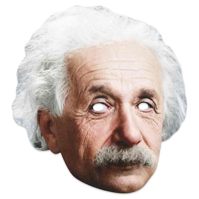 Celebrity Masks Albert Einstein 2D-kort fest ansigtsmaske