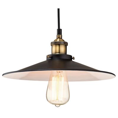 Firstlight Lighting Empire 1 Lys kuppel loft vedhæng sort, antik messing, E27