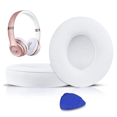 Mylight Byte av öronkuddar, kuddar Kompatibel med Beats Solo 2 &; Solo 3 trådlösa hörlurar på örat, öronkuddar med mjukt proteinläder, extra tjockl...