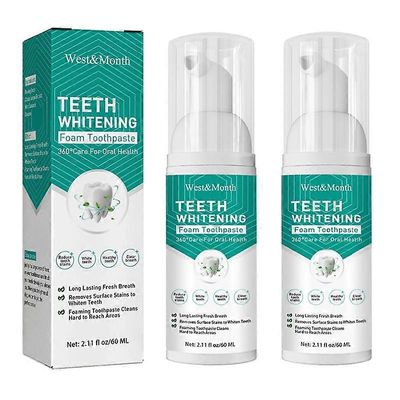 1-3kpl 60ml hampaiden valkaisu puhdistusmousse korjaus karies raikastaa suupuhdistus hengitys poista hampaan tahra ikenen hammashoito essence 2pcs