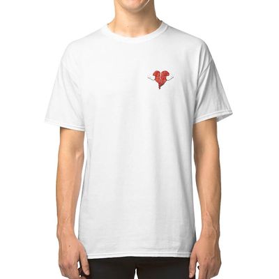 RockShark 808'ere og Heartbreak T-shirt hvid L