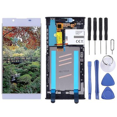 Oem Lcd -näytön kanssa yhteensopiva Sony Xperia L1 G3311 G3312 G3313 Digitizer Koko kokoonpano kehyksellä Hopea