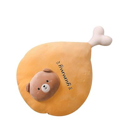 Kissqiqi Kylling Ben Pillow, Plys Fluffy Kylling Drumstick Pillow, Thanksgiving Day Gaver