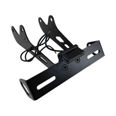 MT09 V4 MT-09 SP 2024 2025 moottoripyörän rekisterikilven rungon pidikkeen kiinnike takana olevaan valolla Musta