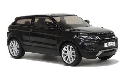 Range Rover Evoque Trykstøbt Model 1:43 skala Sort IXO 10cm / 3.9in long