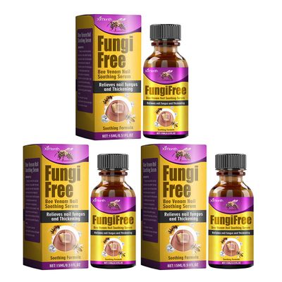 Bee-Venom Nail Repair Serum Onykomykoosiin, vahvistaa ja ravitsee katkenneita kynsiä - Tehokas kynsienhoito miehille ja naisille 3pcs