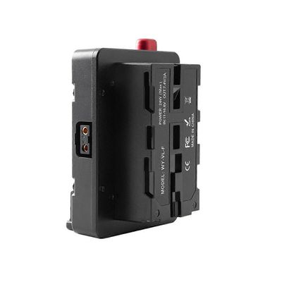 Virtasovittimen kiinnityslevy Mini Nano V/V -akkuun NP-F NP-F960 NP-F970 -laitteeseen, D-tap-kiinnitys kameraan/ Musta