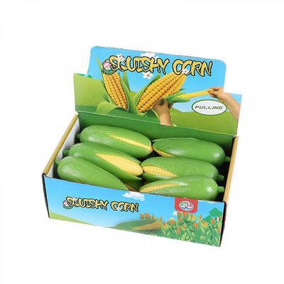 12 kpl Fake Corn Toy Soft Fake Corn Stress Relief Toys Rubber Stretchy Banana Fruit Stress Toy Party suosii pienimpiä (maissityyli)