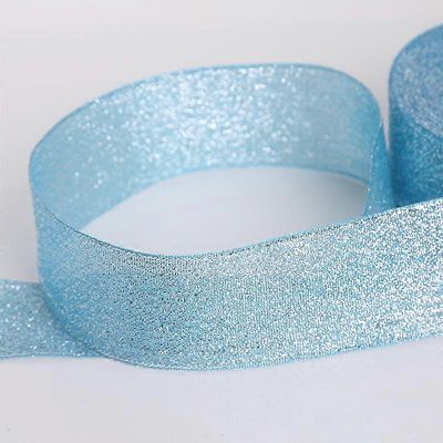 25 jaardin metallinen nauha, organzanauha hääjuhlien koristeluun, lahjapakkaukseen, joulunauhat Turkoosi 20mm