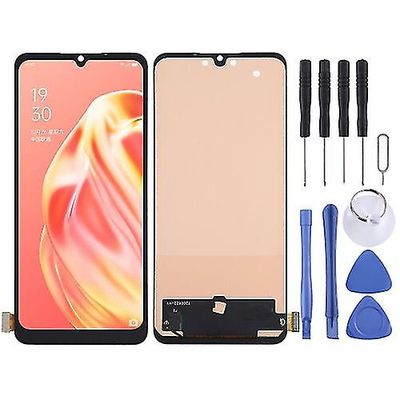 Tft LCD-skjerm for Oppo Reno3 / A91 / F15 / F17 med digitaliseringsenhet full montering, støtter ikke fingeravtrykkidentifikasjon