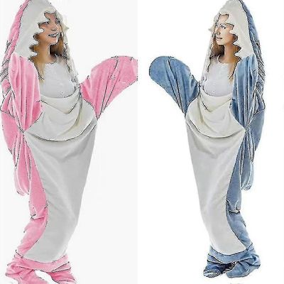 Super pehmeä haipeitto huppari aikuinen, hainhuopa kodikas flanelli huppari-zong Vaaleansininen 210cm