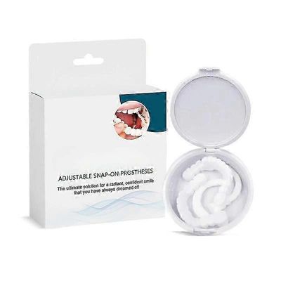 1 pari vääriä hammasviiluja ylä- ja alaosassa, pikaviilujen hammasproteesit, pidike viiluille ylä- ja alaosassa, kiinnitys viiluhampaisiin, tekoham...