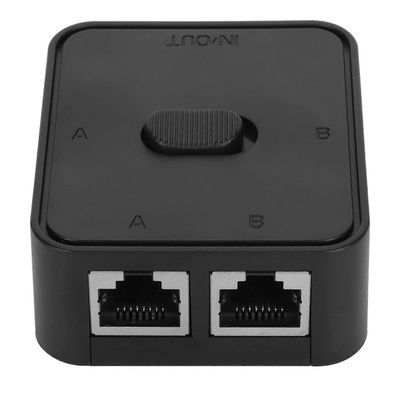 RJ45 CAT6 2 porttia Gigabitin verkkokytkin 2 in 1 ulos Verkkonäppäimen painalluksen jakajakytkin 1 in 2 ulos Virta vapaa verkkokytkin