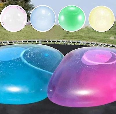 Børn Bubble Ball Legetøj oppustelige vand bold blød gummibold gelé ballon bolde til børn udendørs fest gul