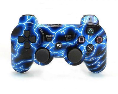 2024 Ps3-ohjain Langaton 6-akselinen kaksoisiskupeliohjain Sony Playstation 3:lle latausjohdolla