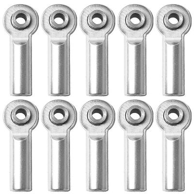 10kpl metallinen kääntyvä liitos kaksipäänen kierre pyörivä liitos myymälän kodin korjaamiseen (hopea)