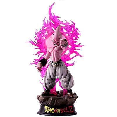 37cm Dragon Ball Z Figuuri GK Majin Buu LED-valolla Toimintahahmot Anime PVC-malli Lelut Patsas Koristeet Nuket Lahjat ilman laatikkoa