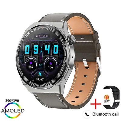 Uusi kello GT3 Pro Smart Watch Miehet NFC vedenpitävä urheilu kuntomittari Bluetooth-puhelu Smartwatch Man HUAWEI Android IOS: lle hopeinen vyö
