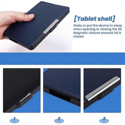 Kotelo KOBO GLO HD 6.0" eReader magneettinen automaattinen leposuoja erittäin ohut kova kuori (tummansininen)