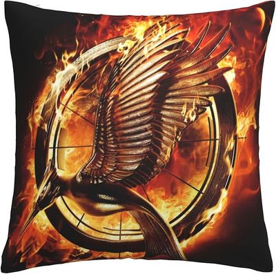 Hunger Games myke pute dekker 45 x 45 cm firkantede putevar komfortable dekorative putevar Luksus putetrekk for sofa soverom med