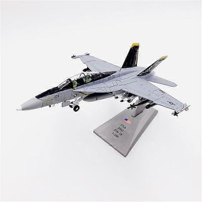 1/100 pienoismallin lelut F18 Grumman Tomcat F/A-18F Merirosvolipun hävittäjä USAF: n armeijan ilmavoimien painevalettu metallinen lentokonemalli lelu