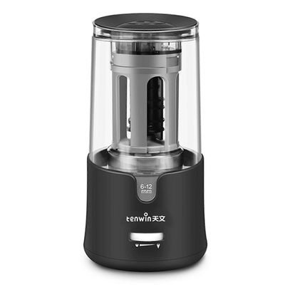 Ammattimainen sähkökynän teroitin säädettävät terävyys lyijykynän kärki USB-teroitustyökalu kotikouluun Musta