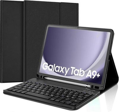 Tablet A9 Plus Näppäimistö - Galaxy Tab A9 Plus Kotelo Näppäimistöllä, Näppäimistö Magneettinen Langaton Bluetooth Irrotettava
