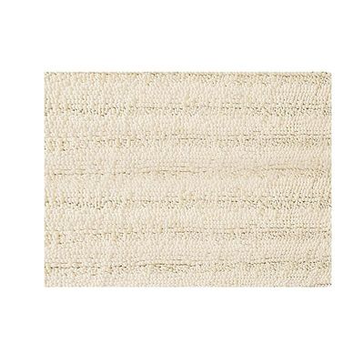 Eveltek Stripe Chenille Microfiber Bademåtte Tæppe, Blødt absorberende Skridsikkert Elfenben 50CM*80CM