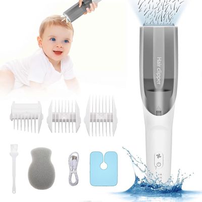 Aura Hiustenleikkuri Silent Tyhjiö, vedenpitävä hiusleikkuri, jossa on 3 ohjainta kammat USB-ladattava