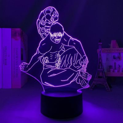 Veeki CLYARTPS-Manga LED-valo Jujutsu Kaisen Toji Fushiguro makuuhuoneen sisustukseen Yövalo Jujutsu Kaisen Lahja akryyli anime 3D-lamppu huoneen s...