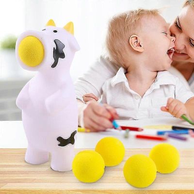 Cow Ball Blaster Popper lelut, joissa on 5 vaahtopalloa WYBEST