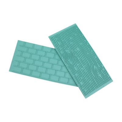 3D kage dekoration mønster skimmel 2pcs fondant udskrivning skimmel sæt 315
