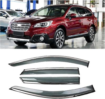 4kpl auton tuulenohjaimet, Subaru Outback 2015-2017 auton sivuikkuna visiiri aurinkosuoja varjostin suoja kansi auton sivuikkunan ohjain
