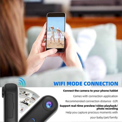 2025 Uusin malli 4K Mini WiFi Action Cam 64 Gt peukalo POV kannettava vartalokamera