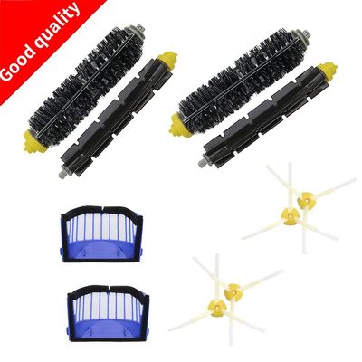 2 Blå Aerovac Filter+2 Sæt hovedpenselsæt+6sidepensel til Irobot Roomba 600 Serie 620 630 650 660 Tilbehør Replacment