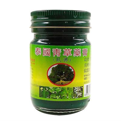 Thailand Thai Zhonghe Green Grass Cream Liggende Buddha Brand Cream Cool Oil Tw 50g enkelt flaske