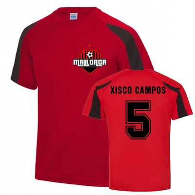 UKSoccerShop Xisco Campos Mallorca Sports træningstrøje (rød) XXL (50-52 inch)