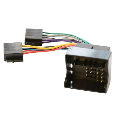 Bilradio ISO-adapterbryterkabel for Opel H Corsa C Antara Combo Meriva Zafira for Agila Movano Svart
