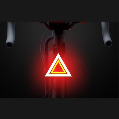 Erittäin kirkas led-pyörän valo, pään takavalo, takavalo maantiepyörälle, Mtb, pyöräily - luu Kolmio