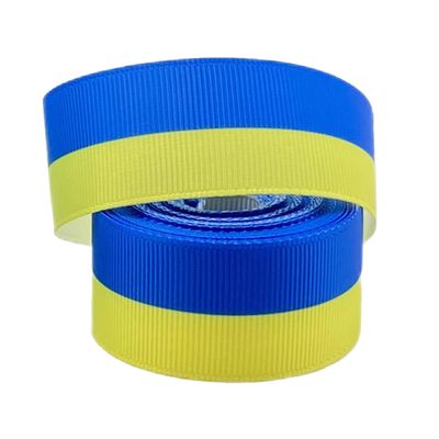Jiyuge 6 Yard Ribbon Anti-fade Bedårende Holdbar Flot flot Attraktiv Udbredt Fleksibel Blå Gul Bånd Ukraine Flag Bånd Husholdningsartikler