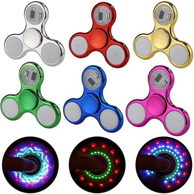 Fidget Spinners 6 Pack,led Light Up Clear Fidget Lelut, Adhd ahdistuneisuus Lelut Stress Relief Reducer Spin Lapsille (6 pakkaus)