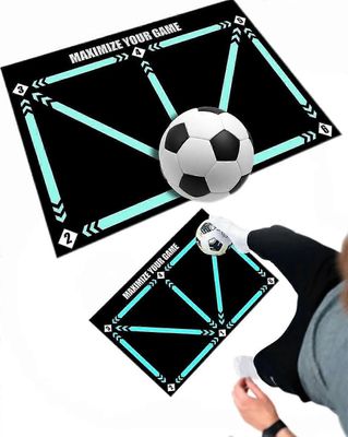 Jalkapallon askelharjoitusmatto, jalkapalloharjoitusmatto, Fpro Ball Mastery -matto, liukumaton iskunvaimennus Dribble hiljainen urheilumatto, harj...