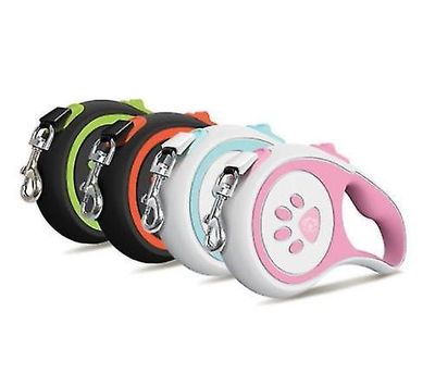 Handuo Hundesnor Nylon Automatisk udtrækkelig retractor til store og mellemstore hunde Pink