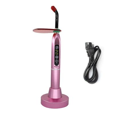 Suuritehoinen LED-hammaskovetusvalo proteesille Ammattimainen hammaslamppu EU-pistoke Vaaleanpunainen