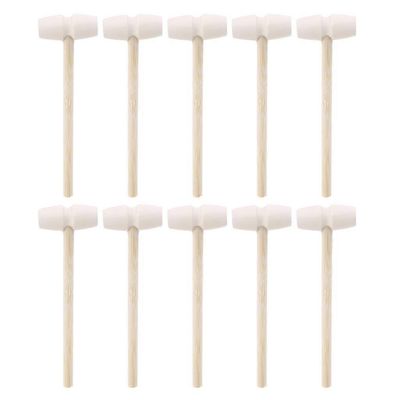 10 kpl kevyt puinen vasara opetuslelu suklaan särkyvään sydänlahjaan terveellisen minivasaran vasaran vasaran tekemiseen B