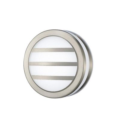 Inspired Lighting Aldo runde LED Flush Loft Lys, Væg lampe 2.4W IP44 Udvendig Louvre Design Rustfrit stål, Opal