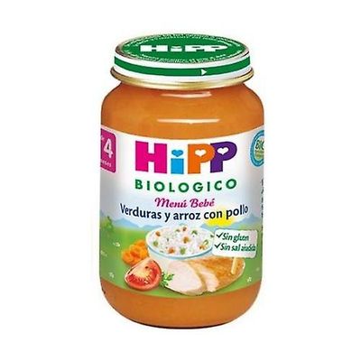 Hipp Organic Vegetables and Rice with Chicken Jar 4m+ 190 g (Chicken - Vegetables - Meat)